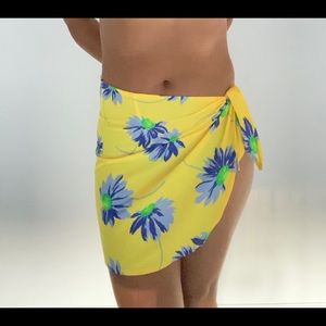 Yellow floral sarong